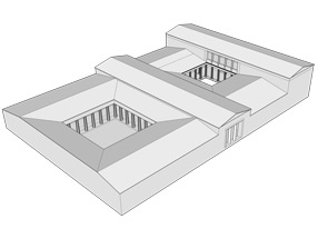 La reconstruction d'architecture de la maison